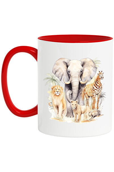 StoryGift Romania Cana cu animale din jungla | ilustratie | elefant | girafa ...