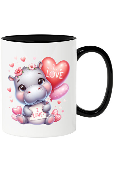 StoryGift Romania Cana cu un pui de hipopotam jucaus | ilustratie | surprins ...