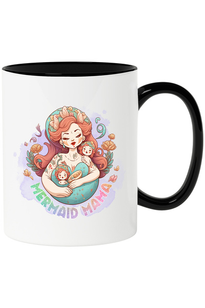 StoryGift Romania Cana cu o sirena si doi copii cu mesajul "Mermaid Mama", ba...
