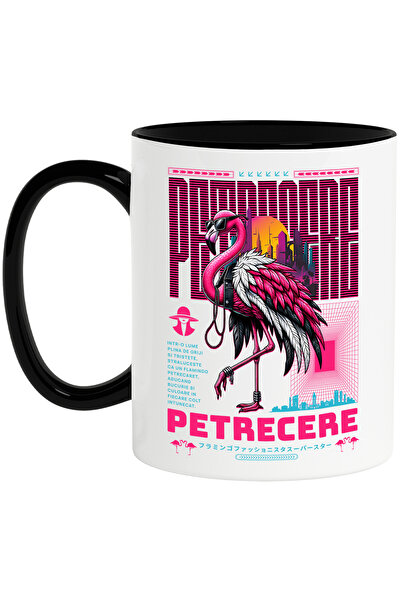 StoryGift Romania Cana Famingo la Petrecere, Moda si Distractie, 330ml, Ceram...