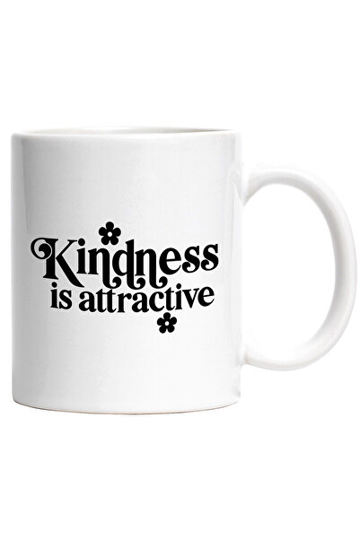 StoryGift Romania Cana cu floricele si mesajul "Bunatatea este atractiva" cu ...