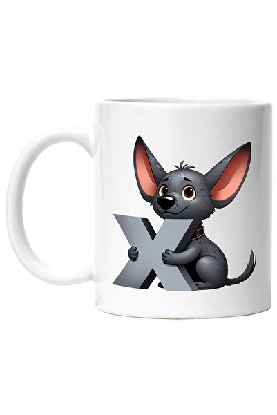 StoryGift Romania Cana cu un catel cu litera "X", ilustratie, pentru copii, s...