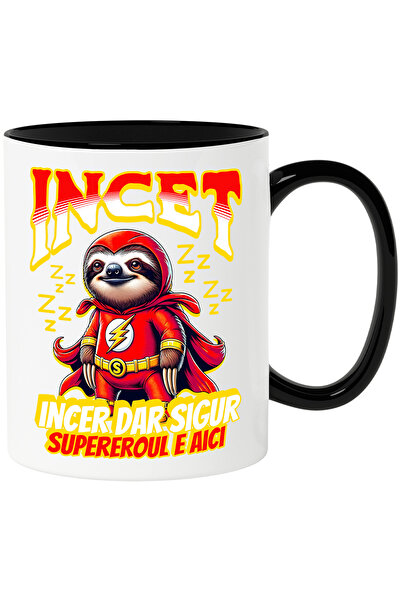 StoryGift Romania Cana Super Erou - Incet dar Sigur, 330ml, Ceramica cu Maner...