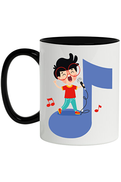 StoryGift Romania Cana Cu Vocalist, Muzica, Microfon, Note Muzicale, Ochelari...