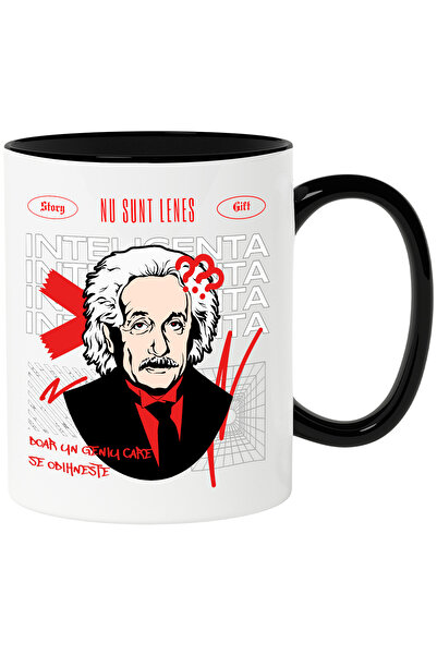 StoryGift Romania Cana nu sunt lenes sunt doar un geniu care se odihneste Alb...