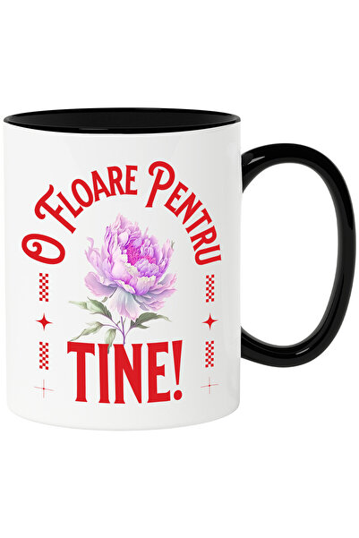 StoryGift Romania Cana cu Floare roz Text O Floare Pentru Tine Romantic Drago...