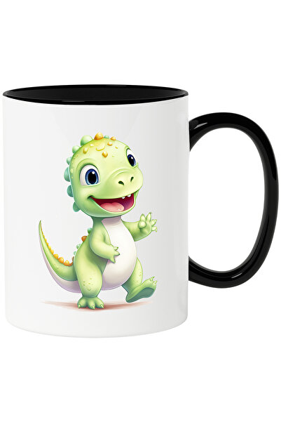 StoryGift Romania Cana cu un dinozaur verde | ilustratie | fericit | vesel | ...