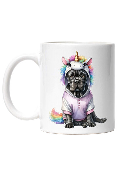 StoryGift Romania Cana cu un catelel Boxer deghizat in unicorn | ilustratie |...