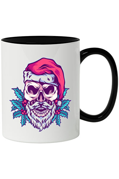 StoryGift Romania Cana Cu Craniu, Iarna, Mos Craciun, Frunze, Barba, Fes, Mul...