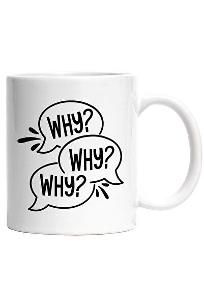 StoryGift Romania Cana Cu Text in Engleza Why Why Why, Intrebator, Citate Scu...