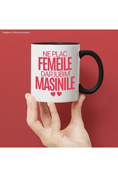 StoryGift Romania Mug with Romantic Message in Romanian Hearts Text We Like Women But We Love, With, STG