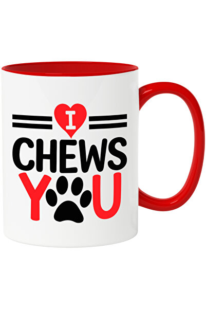 StoryGift Romania Mug for animal lovers with the text "I chew you" - I chew y...