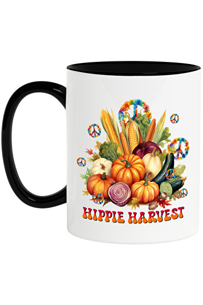 StoryGift Romania Cana cu legumele din recolta cu mesajul "Hippie Harvest", t...