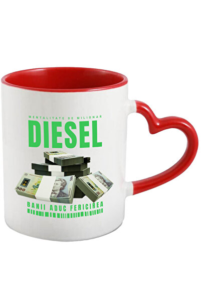 StoryGift Romania _Diesel_ Mug - Money Brings Happiness, 330ml, Ceramic with ...