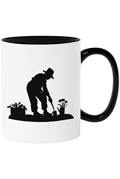 StoryGift Romania Cana cu un om gospodar care munceste prin gradina - sapa cu...