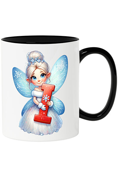 StoryGift Romania Cana cu o fetita zana care tine litera "I" | ilustratie | f...