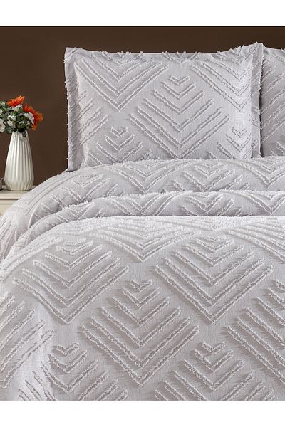 ELVİRAHOME Double 3 Pcs Nordic Bedspread Set-Bed Cover Set-Pike Set Daily Dowry