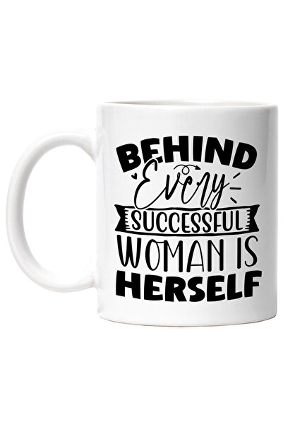 StoryGift Romania Cana pentru femei cu mesajul "Behind every successful woman...
