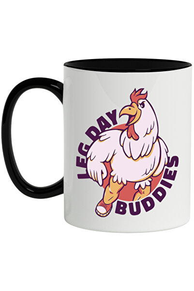 StoryGift Romania Cana Cu Mesaj In Engleza Leg Day Buddies, Cocos, Adidasi, M...