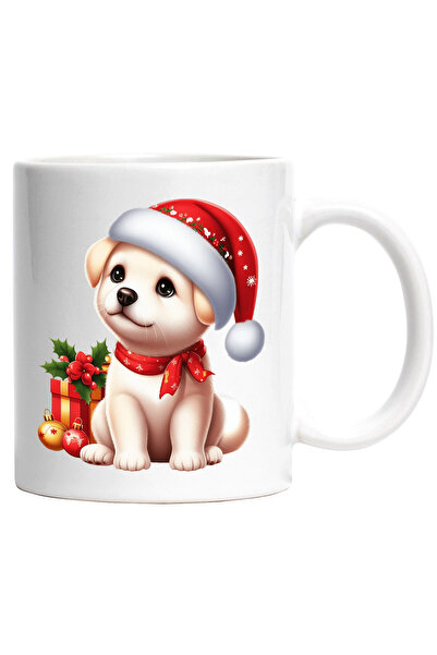 StoryGift Romania Cana cu un catel Golden Retriever | ilustratie | caciula de...
