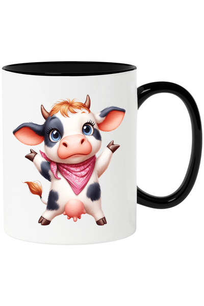 StoryGift Romania Cana cu o vacuta uimita | ilustratie | semnalizeaza ca nu s...