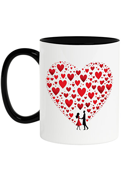 StoryGift Romania Cana cu o femeie si un barbat care se tin de maini, ilustra...