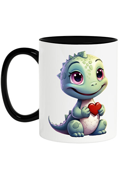 StoryGift Romania Cana cu un dinozaur micut | verde | ilustratie | tine o ini...