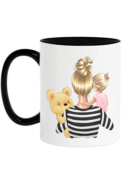 StoryGift Romania Cana cu o mama care isi tine fetita in brate, ilustratie, u...