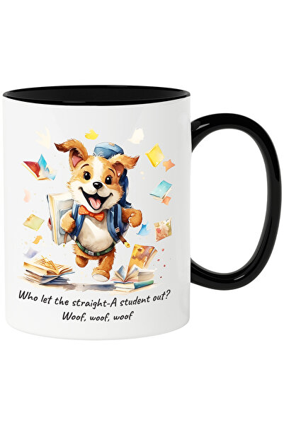 StoryGift Romania Cana cu un catelus vesel care se duce la scoala | ilustrati...