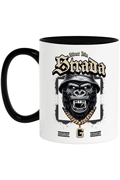 StoryGift Romania Cana Gorila Direct din Strada cu Lant de Aur, 330ml, Cerami...