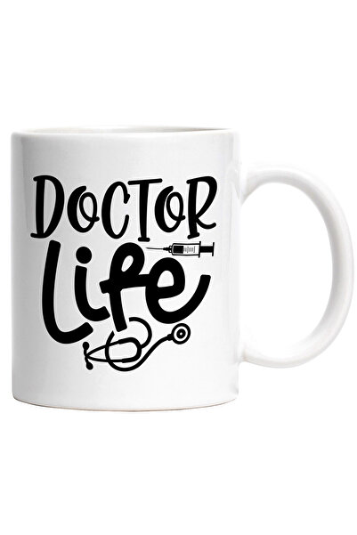 StoryGift Romania Cana cu o seringa si textul in engleza "Doctor life" - viat...