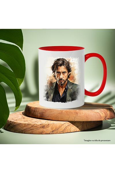 StoryGift Romania Al Pacino Mug, Costume, Beard, Celebrity, Actor, Multicolor 330 ml, Ceramic, With ,STG