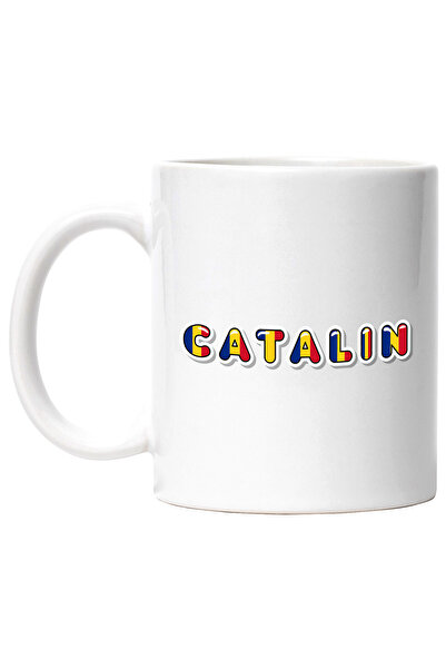 StoryGift Romania Cana Cu Numele Catalin, Romania, Suporter, Steagul Romaniei...