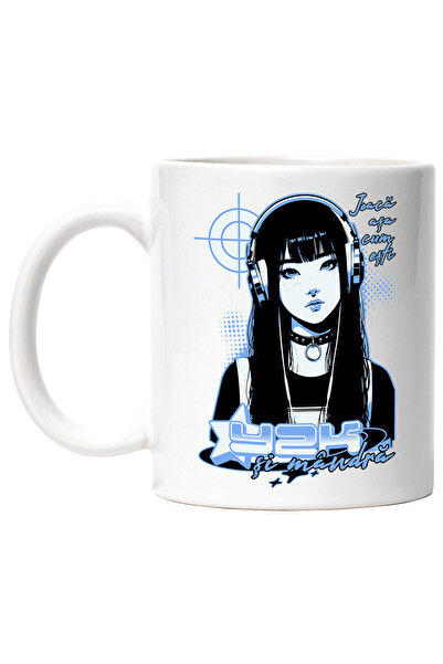 StoryGift Romania Cana Y2K si mandra. Joaca asa cum esti, 330ml, Ceramic cu M...