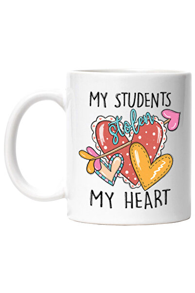 StoryGift Romania Cana cu mesajul "My students stolen my heart", ilustratie, ...