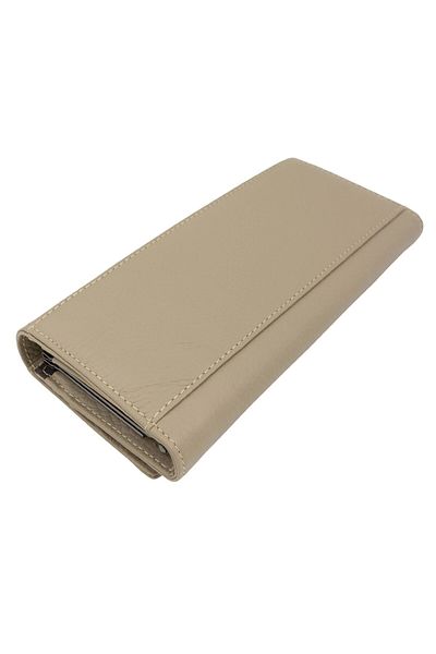 OEM Women's wallet, beige, made of genuine leather, Tita - PR153