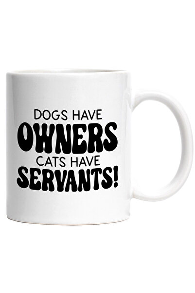 StoryGift Romania Cana pentru iubitorii de animale si textul "Cainii au stapa...