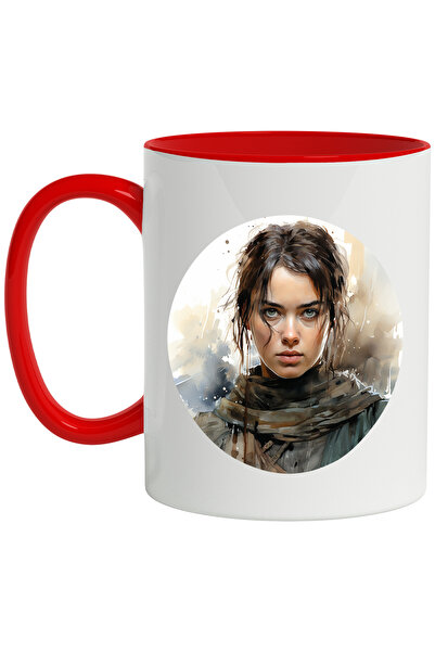 StoryGift Romania Cana Cu Portret, Arya Stark, Game of Thrones, Ploaie, Esarf...