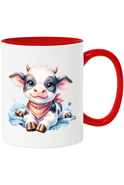 StoryGift Romania Cana cu o vacuta vesela care sta intinsa | ilustratie | cea...
