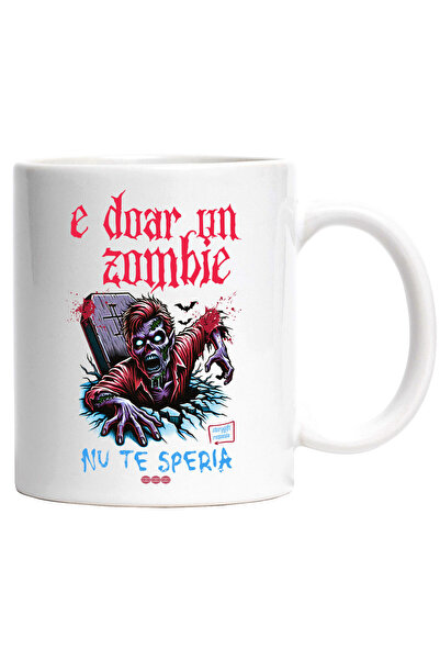 StoryGift Romania Cana cu Zombie Horror Din Mormant Text E Doar un Zombie Nu ...