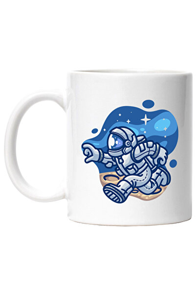 StoryGift Romania Cana Cu Astronaut, Luna, Spatiu, Stele, Multicolor 330 ml, ...