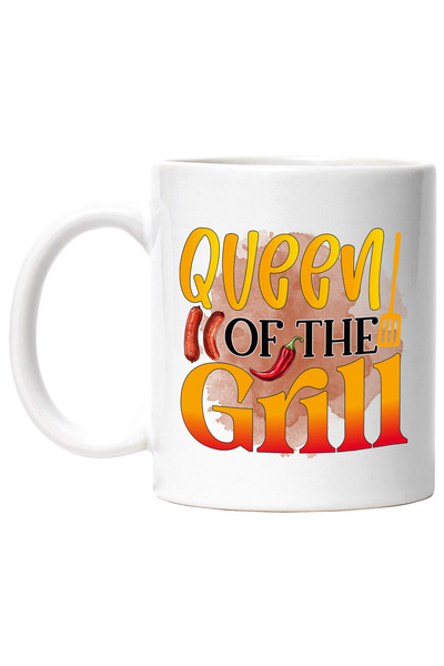 StoryGift Romania Cana cu mesajul "Quuen of the grill", regina gratarului, ga...