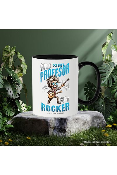 StoryGift Romania Mug I'm not a Teacher, but a cool funny school Roacker, 330ml, Ceramic with Ma, Cu, STG.