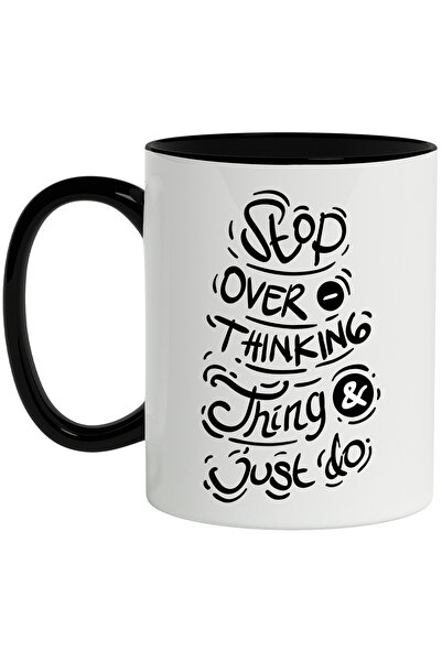 StoryGift Romania Cana Cu Mesaj In Engleza Stop Overthinking Thing & Just Go,...