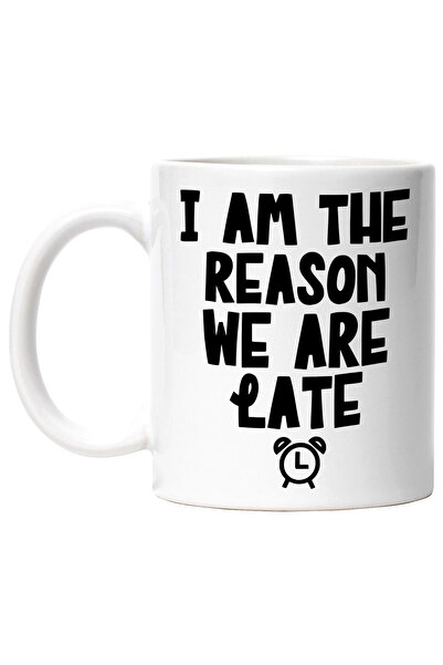 StoryGift Romania Cana pentru cei care sunt motivul intarzierii - mesaj in engleza ceas cu Maner A, Cu Maner Alb