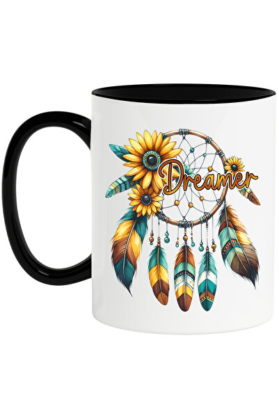 StoryGift Romania Cana cu mesajul "Dreamer", floarea-soarelui, visator, plasa...