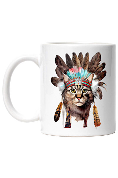 StoryGift Romania Cana cu o pisica serioasa | ilustratie | indigeni | obiecte...