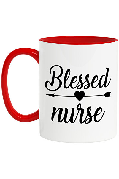 StoryGift Romania Cana cu inimioara si textul in engleza "Blessed nurse" - as...