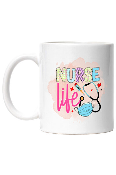 StoryGift Romania Cana cu mesajul "Nurse life", profesie, ilustratie, munca, ...