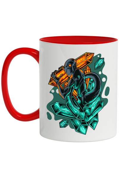 StoryGift Romania Cana Cu Extraterestru, Reptila Cristale, Sci Fi, Armura, Mu...